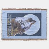 Gray Wolf Howling New Mexico Deken (Voorkant)