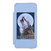 Gray Wolf Howling New Mexico Incipio iPhone Portemonnee Hoesje (Voorkant Agenda)