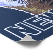 Gray Wolf Howling New Mexico Poster (Hoek)