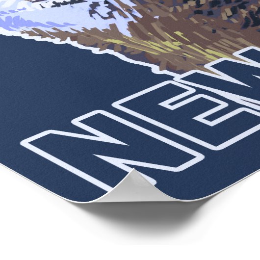 Gray Wolf Howling New Mexico Poster (Hoek)