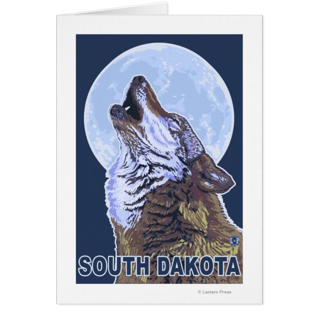 Gray Wolf Howling South Dakota (Voorkant)
