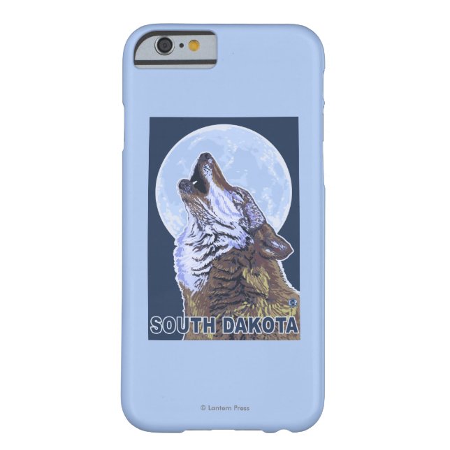 Gray Wolf Howling South Dakota Case-Mate iPhone Case (Achterkant)