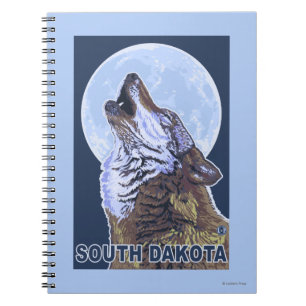Gray Wolf Howling South Dakota Notitieboek