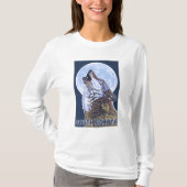 Gray Wolf Howling South Dakota T-shirt (Voorkant)