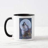 Gray Wolf Howling Wyoming Mok (Links)