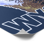 Gray Wolf Howling Wyoming Poster (Hoek)