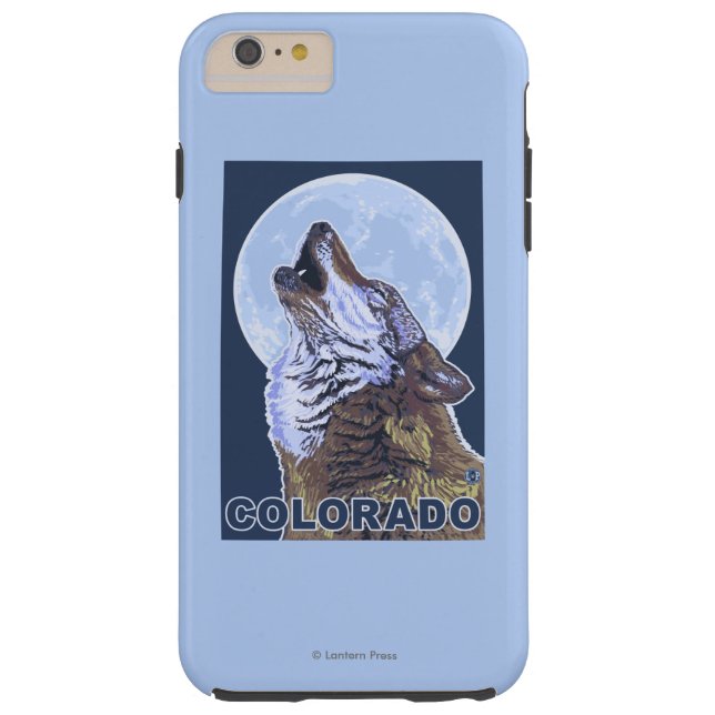 Gray Wolf HowlingColorado Case-Mate iPhone Case (Achterkant)