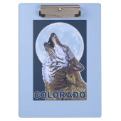 Gray Wolf HowlingColorado Klembord (Voorkant)