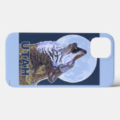 Gray Wolf HowlingUtah Case-Mate iPhone Case (Achterkant (horizontaal))
