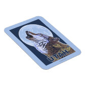 Gray Wolf HowlingUtah Magneet (Rechterzijde)
