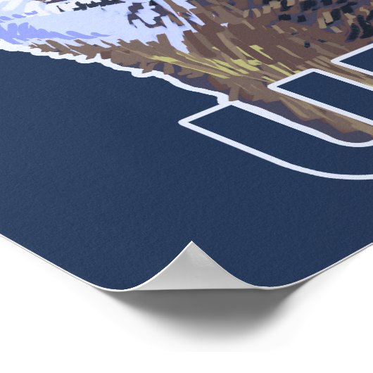 Gray Wolf HowlingUtah Poster (Hoek)