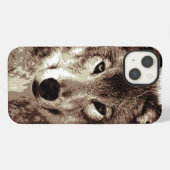 Gray Wolf iPhone Hoesje (Achterkant horizontaal)