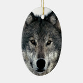 Gray Wolf Keramisch Ornament (Rechts)
