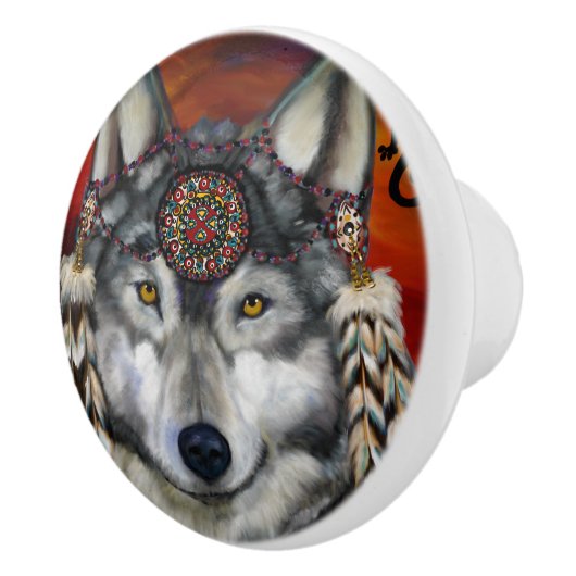 Gray Wolf Keramische Knop (Rechts)