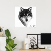 Gray Wolf klassieker Poster (Thuiskantoor)