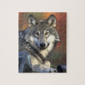 Gray Wolf Legpuzzel (Verticaal)