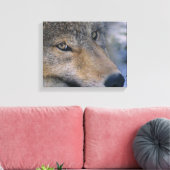 Gray Wolf Lovers Canvas Afdruk (Insitu (Woonkamer))