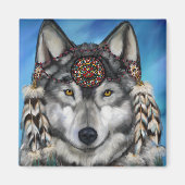 Gray Wolf Magneet (Voorkant)