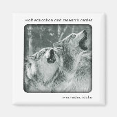 Gray Wolf Magnet (Voorkant)