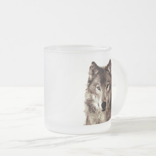 Gray Wolf Matglas Koffiemok (Voorkant rechts)