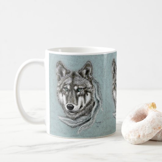 Gray Wolf Mok (Met donut)