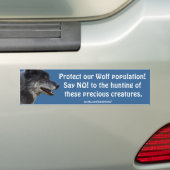 Gray Wolf Motivatie Gifts Bumpersticker (Op auto)