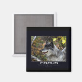 Gray Wolf Motivatie Gifts Magneet (Voorkant / Achterkant)