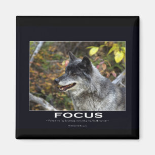 Gray Wolf Motivatie Gifts Magneet