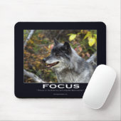 Gray Wolf Motivatie Gifts Muismat (Met muis)