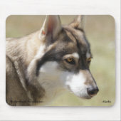 Gray Wolf Mousepad Muismat (Voorkant)