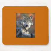 Gray Wolf Mousepad Muismat (Voorkant)
