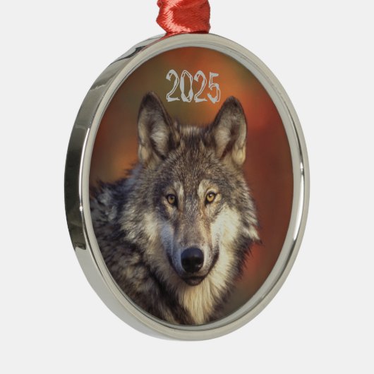 Gray Wolf Ornament (Rechts)