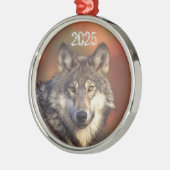 Gray Wolf Ornament (Links)