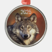 Gray Wolf Ornament (Voorkant)