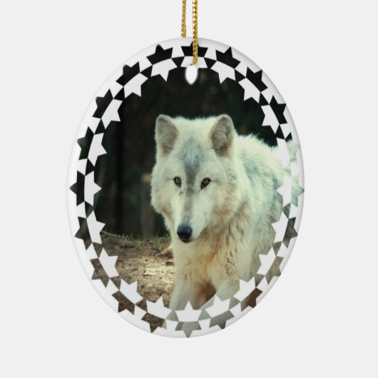Gray Wolf Ornament (Rechts)