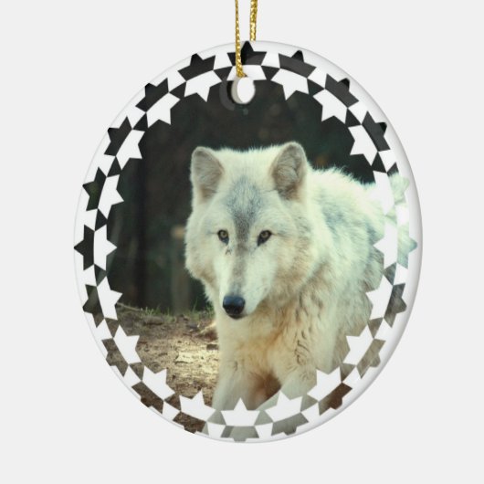Gray Wolf Ornament (Links)