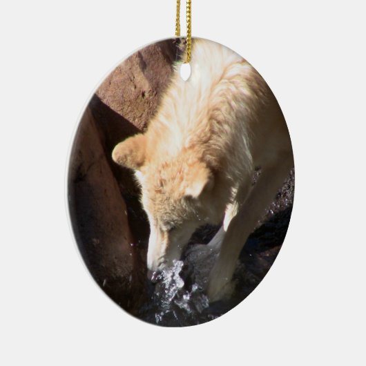 Gray Wolf Ornament ~ Endangered Species Series (Rechts)