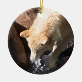 Gray Wolf Ornament ~ Endangered Species Series