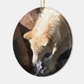 Gray Wolf Ornament ~ Endangered Species Series (Links)