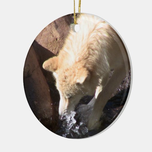 Gray Wolf Ornament ~ Endangered Species Series (Links)