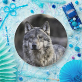 Gray Wolf Papieren Bordje (Feest)
