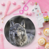 Gray Wolf Papieren Bordje (Feest)