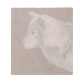 Gray Wolf Portrait Wildlife Art Notitieblok (Voorkant)