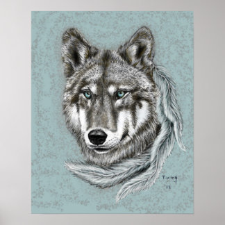 Gray Wolf Poster