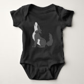 Gray Wolf Pup Howling Romper (Voorkant)