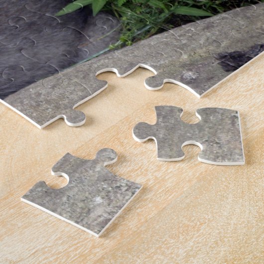 Gray Wolf Pup Wild Animal Puzzle Legpuzzel (Zijkant)