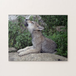 Gray Wolf Pup Wild Animal Puzzle Legpuzzel