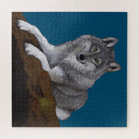 Gray Wolf Puzzle Legpuzzel (Horizontaal)