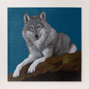 Gray Wolf Puzzle Legpuzzel