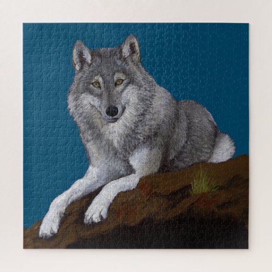 Gray Wolf Puzzle Legpuzzel (Verticaal)